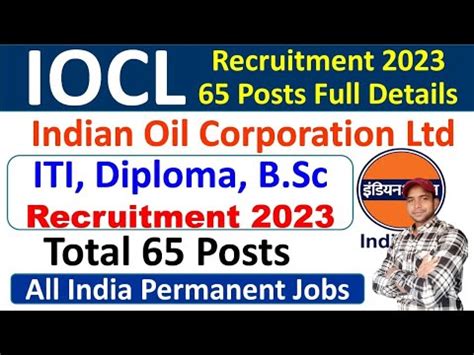 Iocl Recruitment For Iti Diploma Bsc Iocl Vacancy Iocl