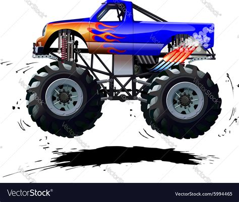 Cartoon Monster Truck Royalty Free Vector Image