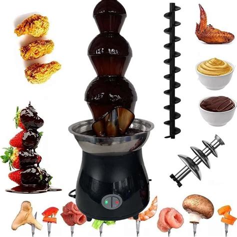 Fondue Fontaine Au Chocolat Machine Pouces Onces Niveaux En