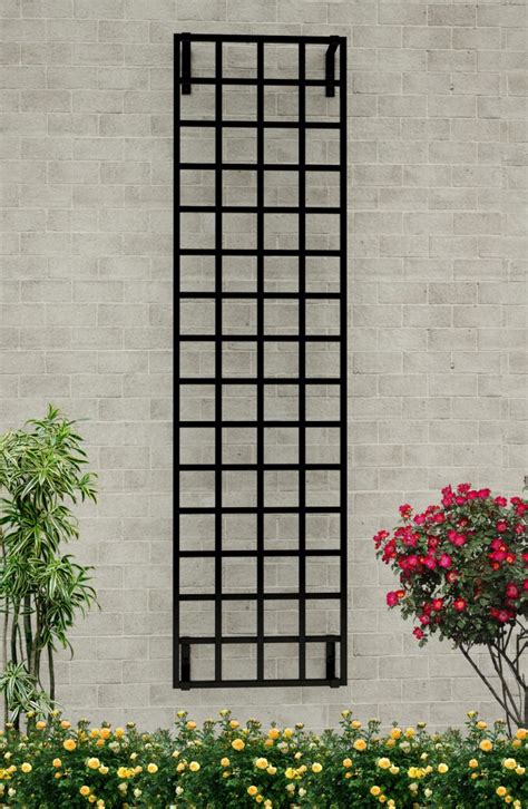 Modern Wall-Mounted Trellis. Made of steel. Galvanised & powder coated.