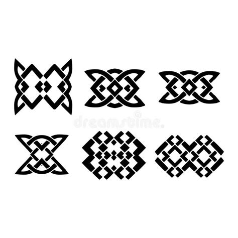 Celtic Knot Set Collection Of Celtic Knots Vector Illustration Stock