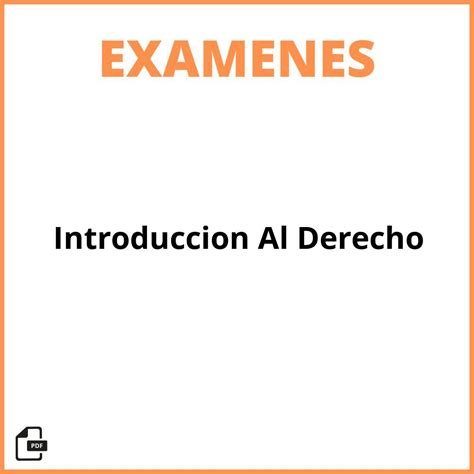 Examen Introduccion Al Derecho 2024