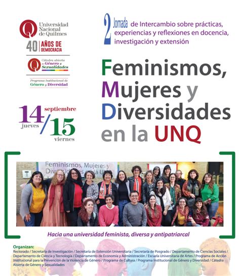 Feminismos Mujeres Y Diversidades En La Unq Generos