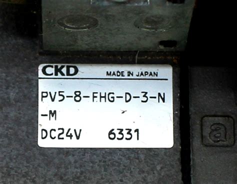 Ckd Pv5 8 Fhg D 3 N M Pneumatic Solenoid Valve 24vdc