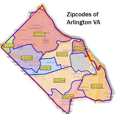 Arlington Zip Code Map | Gadgets 2018