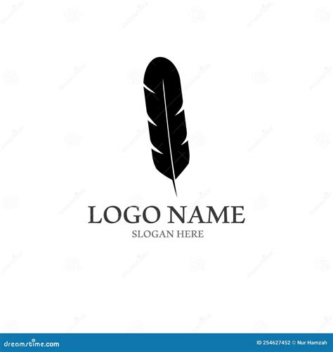 Logotipo De Plumas Con Plantilla De Estilo Vectorial Ilustraci N Del