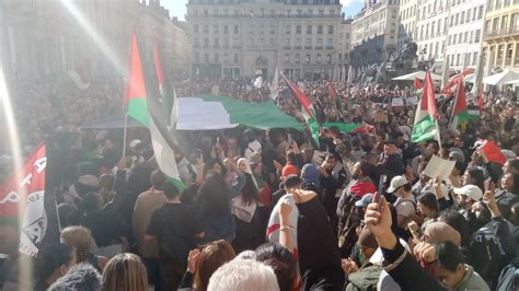 Lyon un millier de participants à la manifestation pour la Palestine