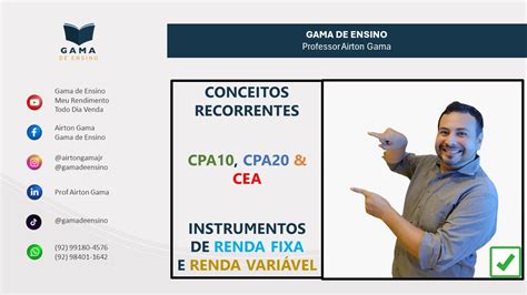 PARTE 2 QUESTÕES DE PROVA CPA20 E CEA RENDA FIXA E RENDA VARIÁVEL