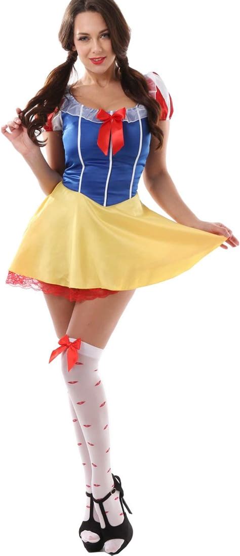 Amazon Moonight Women S Sexy Christmas Snow White Princess Costume