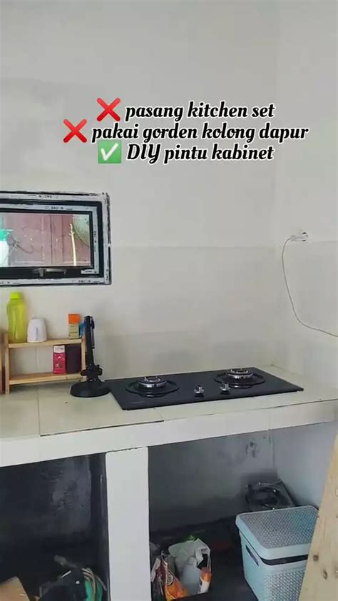 Cara Bikin Pintu Kolong Dapur Sederhana Dari Papan Kayu Hasilnya Bak