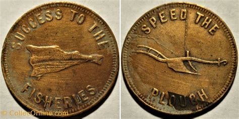 Prince Edward 1860 Halfpenny Token Speed The Plough Die