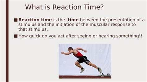 Factors affecting reaction time low ability | Teaching Resources