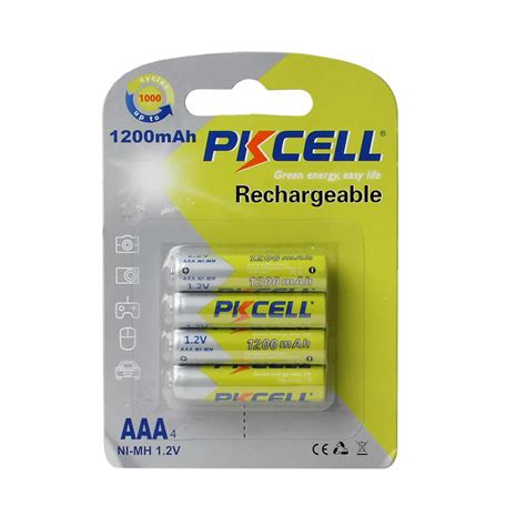 Pcs Pkcell V Aaa Ni Mh Mah Rechargeable Battery Bateria Aaa A