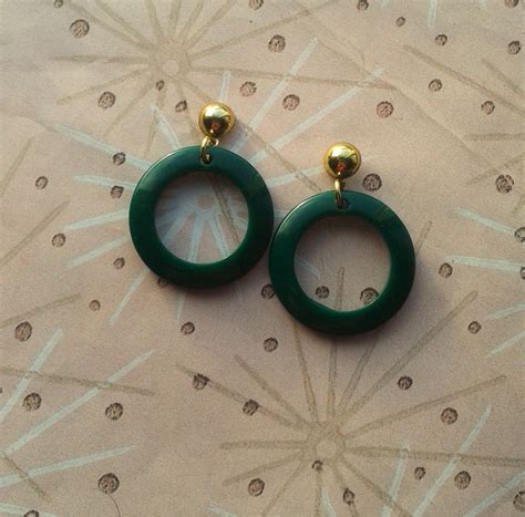 50s Hoop Earringsclassic 50s Style Earringsrockabilly Earrings Pin