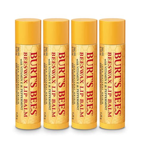 Burt S Bees Holiday Gift Set Classic Beeswax Lip Balms For Stocking