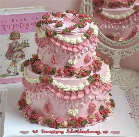 Pin On Vintage Birthday Cakes Vintage Birthday Cakes Cute Cakes