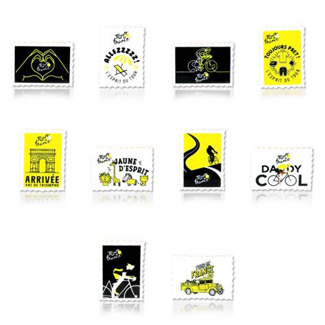 Fèves Alcara Made In France Timbres Illustrés Tour De France