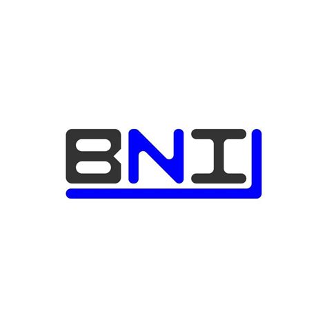 Diseño Creativo Del Logotipo De La Letra Bni Con Gráfico Vectorial