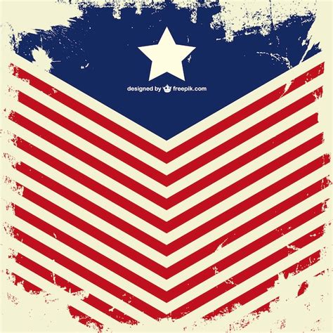 Vector Bandera Grunge De Estados Unidos Vector Premium