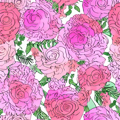 Pink Floral Pattern · Creative Fabrica