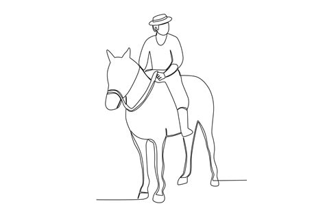 Front view of cowboy riding horse 25275437 Vector Art at Vecteezy