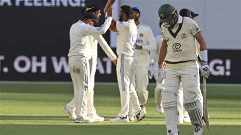 India Vs Australia Highlights 1st Test Day 1 Aus 67 7 Vs Ind At Stumps Trail By 83 Runs In