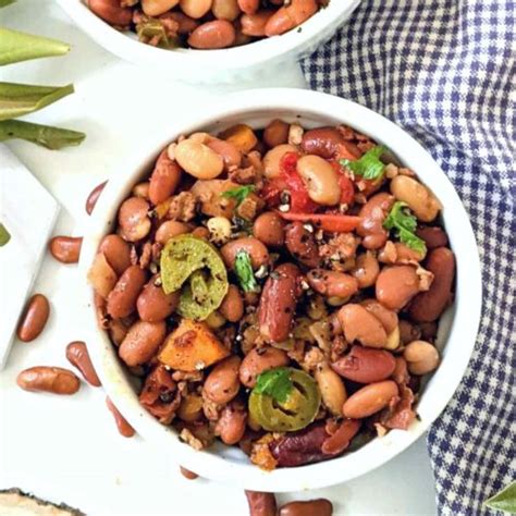 Instant Pot Cowboy Beans Recipe The Herbeevore