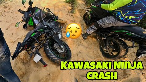 Off Road Krne Se Hua Nuksan Kawasaki Ninja Crash Youtube