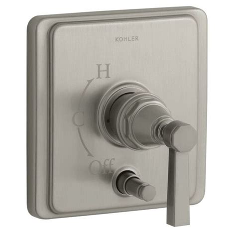 Kohler Vibrant Brushed Nickel Lever Shower Handle At