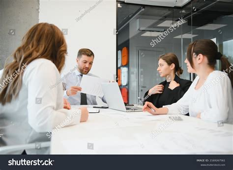 Corporate Business Team Manager Meeting Room Stock Photo 2169267561