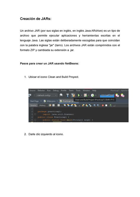 Creación de JARs Esta es la parte de la creacion de jars de la