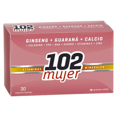 102 Mujer Vitaminas Y Minerales X 30 Cápsulas Farmacia Leloir Tu Farmacia Online Las 24hs