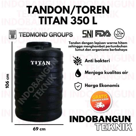 Jual Tandon Air Toren Air Tangki Air Tedmond Grand Titan Liter