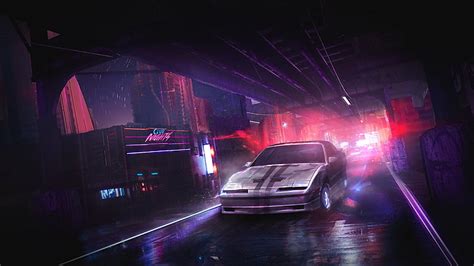 Artis Seni Digital Deviantart Neon Kota Karya Seni Hd Mobil