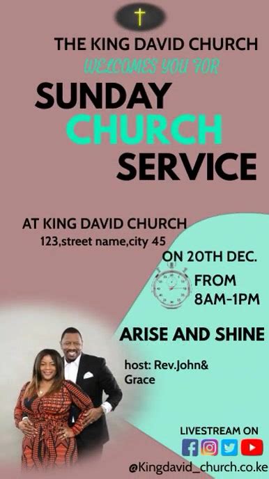 Sunday Service Instagram Story Template Postermywall
