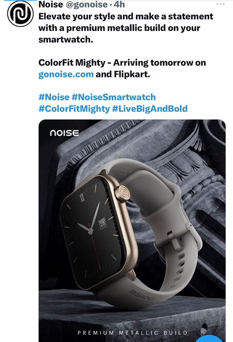 Noise ColorFit Mighty With 1 96 Inch Display Bluetooth Calling Feature