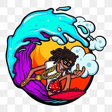 Surfing Cartoons Clipart Transparent Background, Afternoon Surfing Cartoon, Surfing Clipart ...