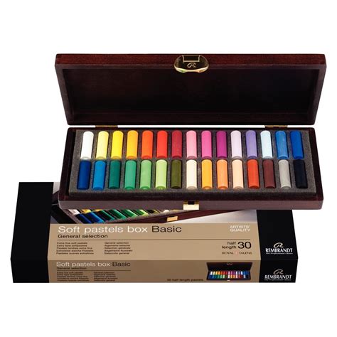 Rembrandt Pastels Tendres S Lection G N Rale Coffret Bois Demi