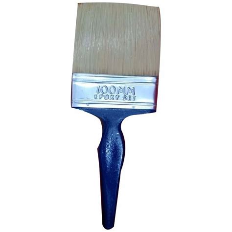 Solid Wood Black Handle Color 4 Inch Flat Wall Paint Brush At Rs 45