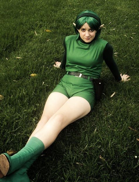 Saria Cosplay Kokiri Kid Legend Of Zelda Ocarina Of Time Ocarina Of