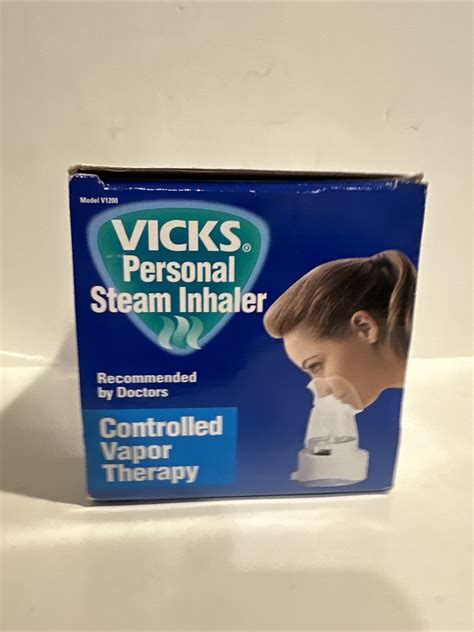 Vicks Personal Steam Inhaler Controlled Vapor Therapy V1200 New Open