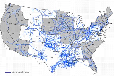 natural gas pipelines map | Oil and gas, Gas pipeline, Map