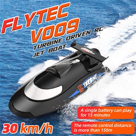 Flytec V Remote Control Boats G Km H Turbine Drive Rc Boat