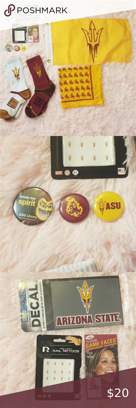 ASU Spirit Bundle! | College spirit, University accessories, Nail tattoo