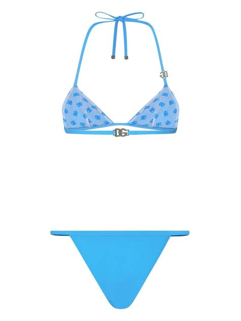 Dolce Gabbana DG Logo Bikini Set Farfetch