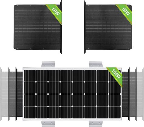 ECO WORTHY Panel Solar Expandible De 160 Vatios A 280 Vatios 12 Voltios