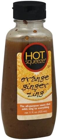 Hot Squeeze Orange Ginger Zing All Purpose Sauce 11 Oz Nutrition