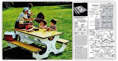 DIY Folding Picnic Table • WoodArchivist