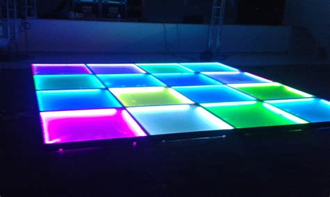 Pista De Dança Super Led Rgb Controle E Fonte Transluc R 560