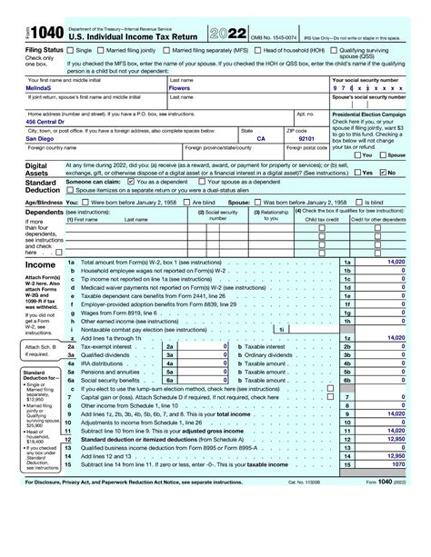 F1040 Melinda JHGJFUYF Form 1040 U Individual Income Tax Return